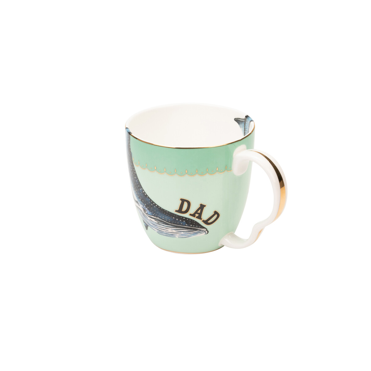 Large "Dad" Whale Mug green, YVONNE ELLEN