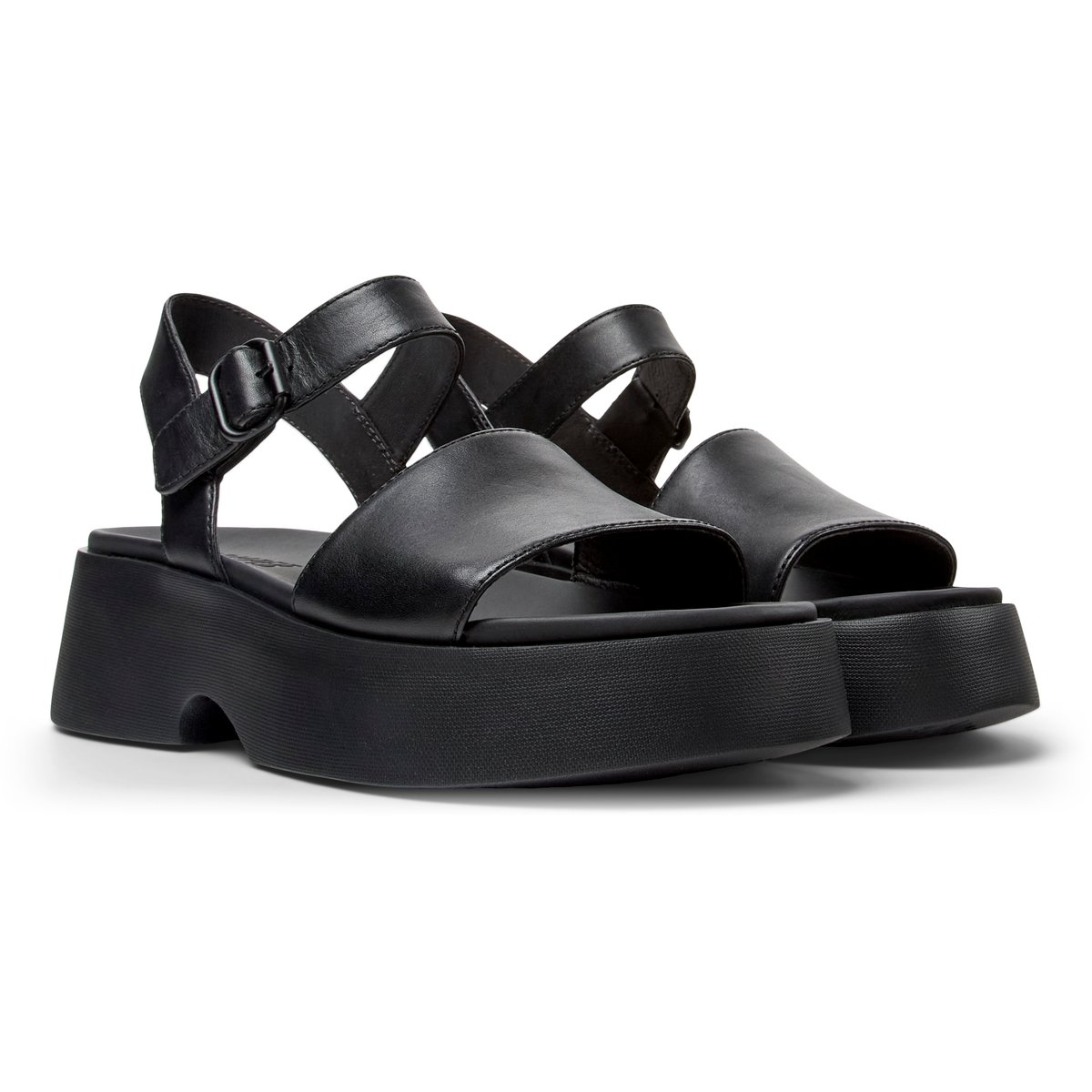 Sandales Tasha Cuir noir 1, CAMPER