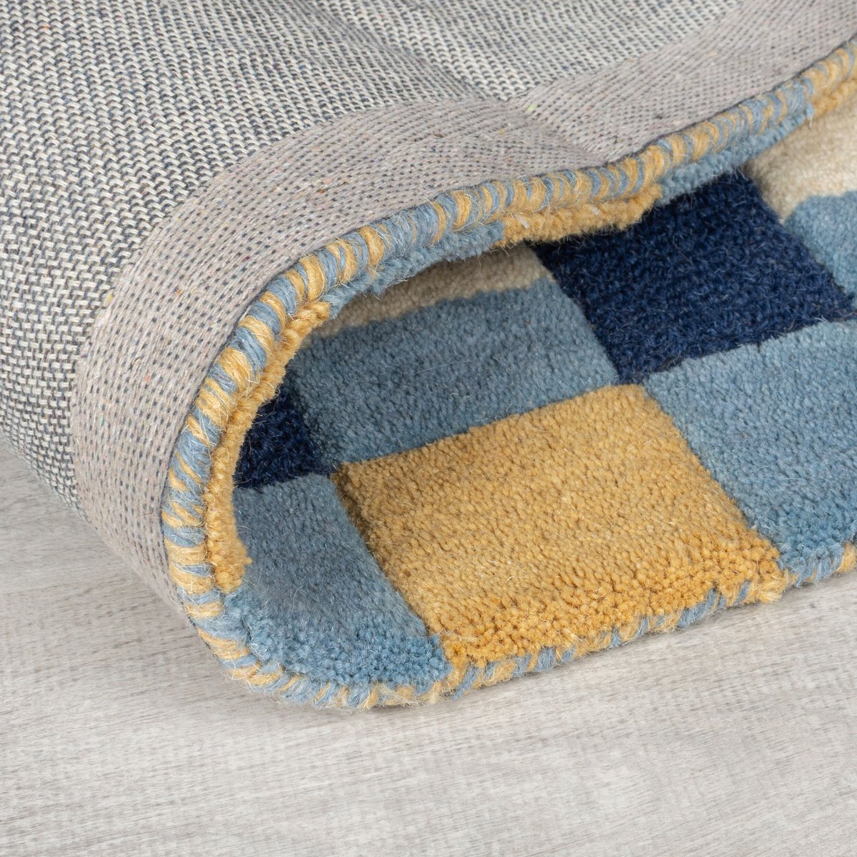 Tapis en laine KAI bleu, FLAIR RUGS