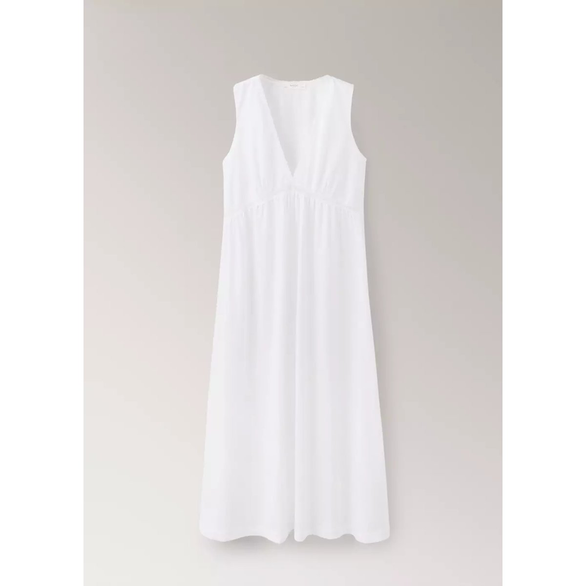 Nuisette coton dentelle blanc, MANGO
