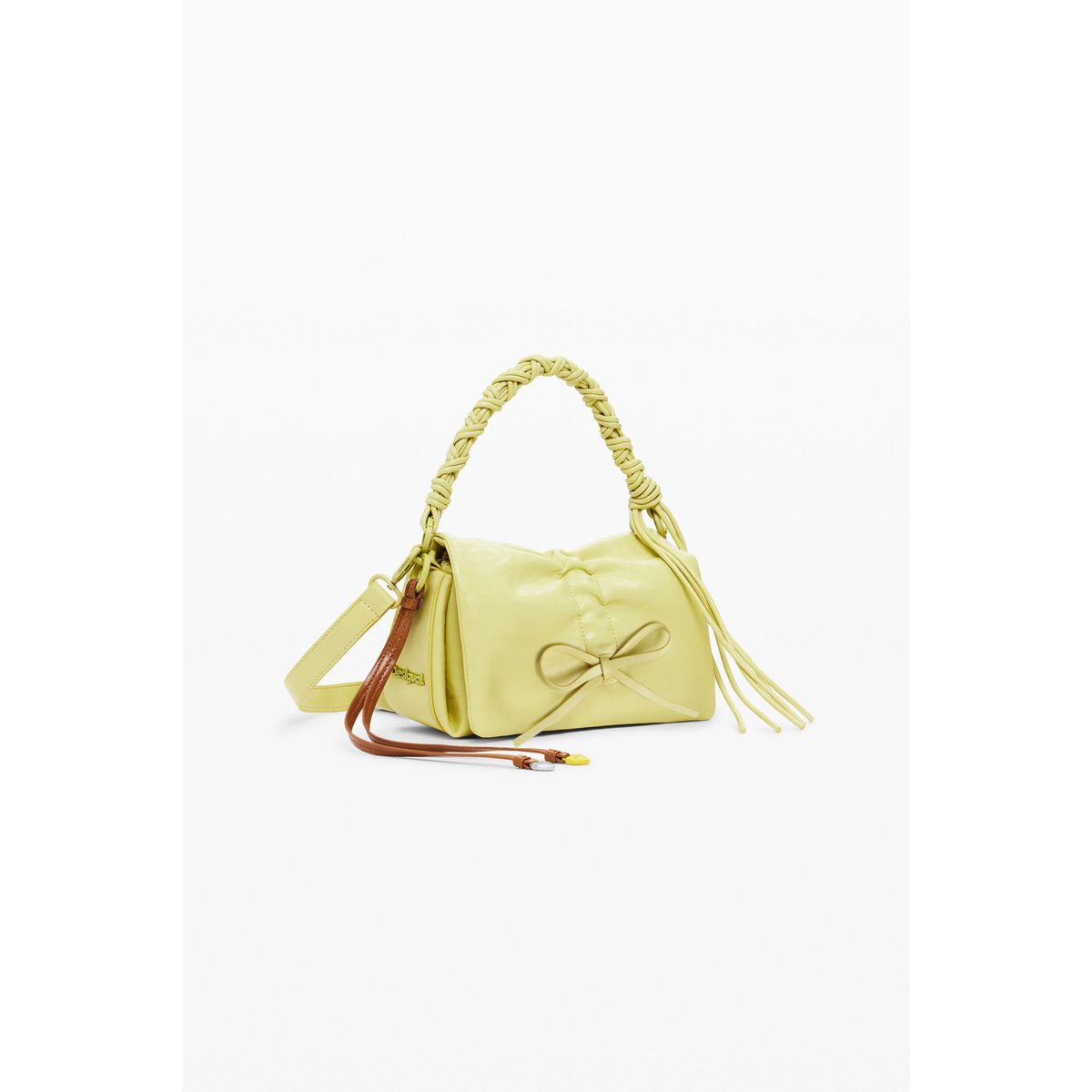 Petit sac à nœud brillant vert, DESIGUAL