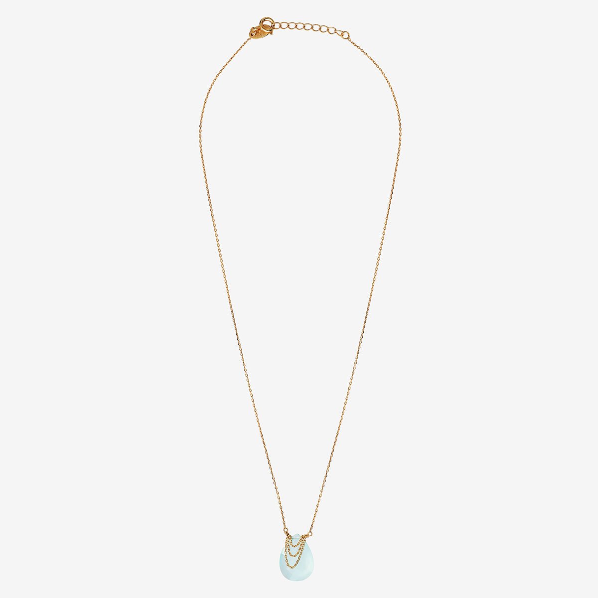 Collier solange calcedoine bleue bleu, CAROLINE NAJMAN