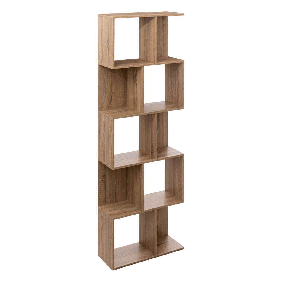 Étagère colonne double effet chêne naturel beige, 5FIVE SIMPLY SMART