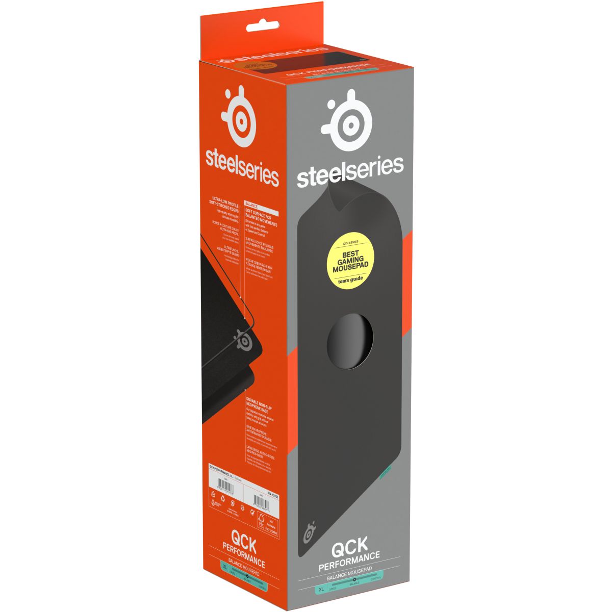 Tapis de souris QcK Perf XL Balance couleur unique, STEELSERIES