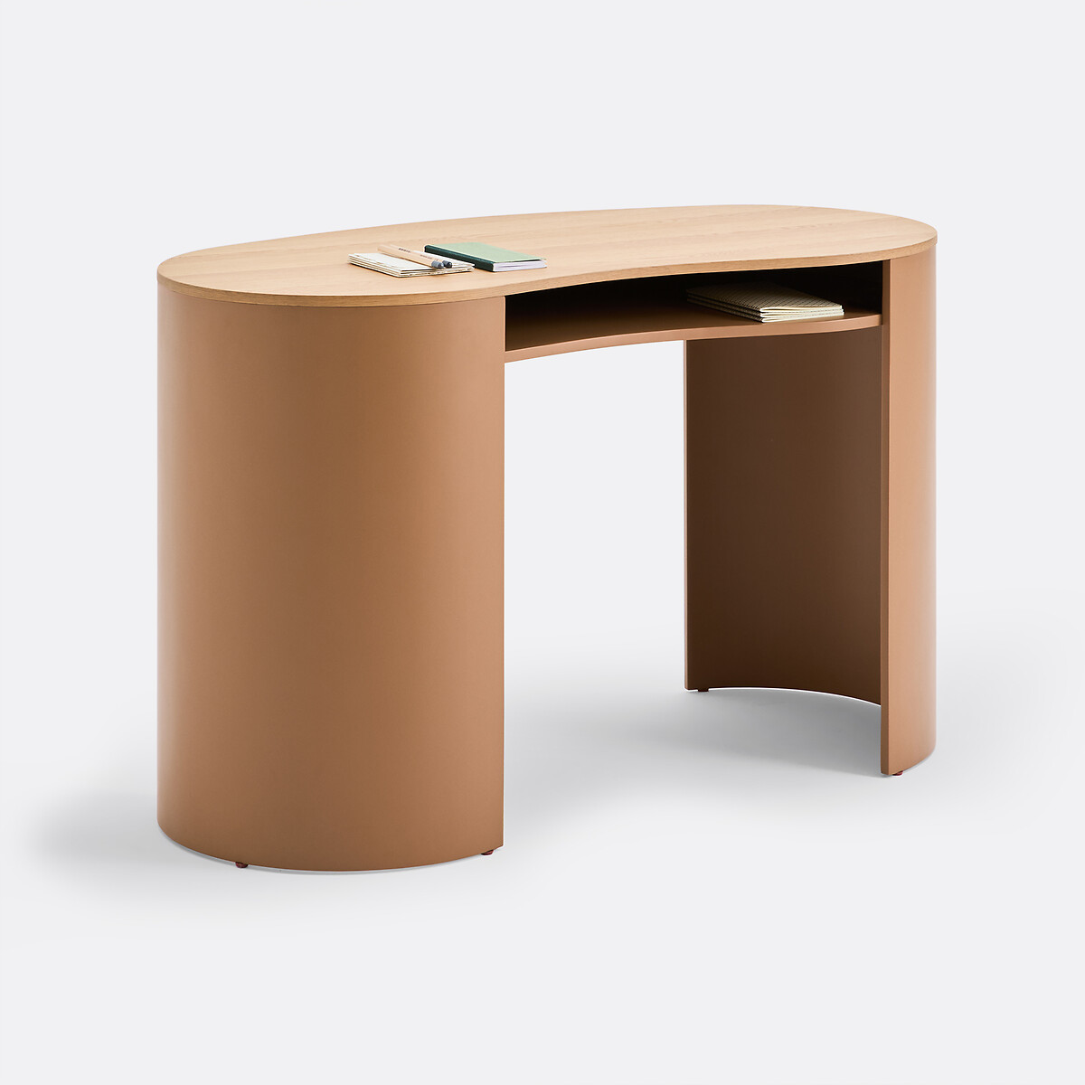 Bureau en plaqué chêne, OZIA caramel, LA REDOUTE INTERIEURS