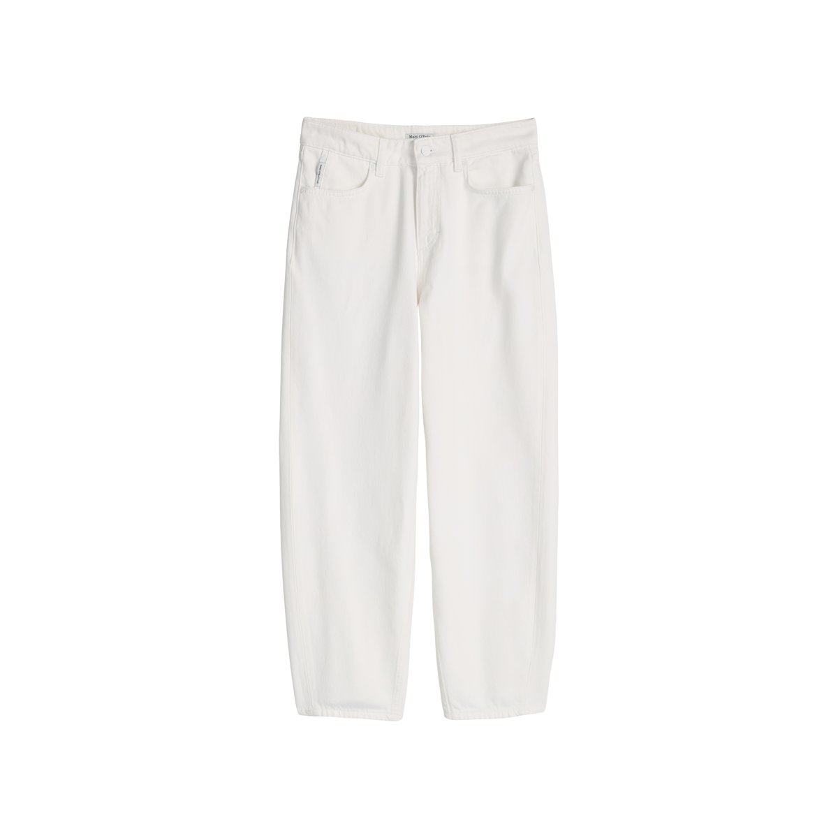 Jeans modèle Stine barrel cropped en denim rigide blanc, MARC O’POLO DENIM