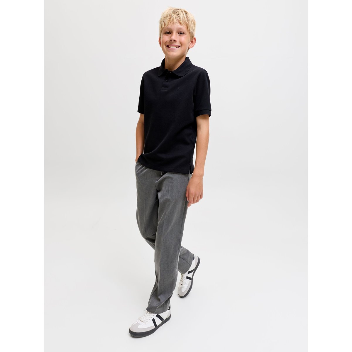 Pantalon Coupe Décontractée grey melange 1, JACK & JONES JUNIOR