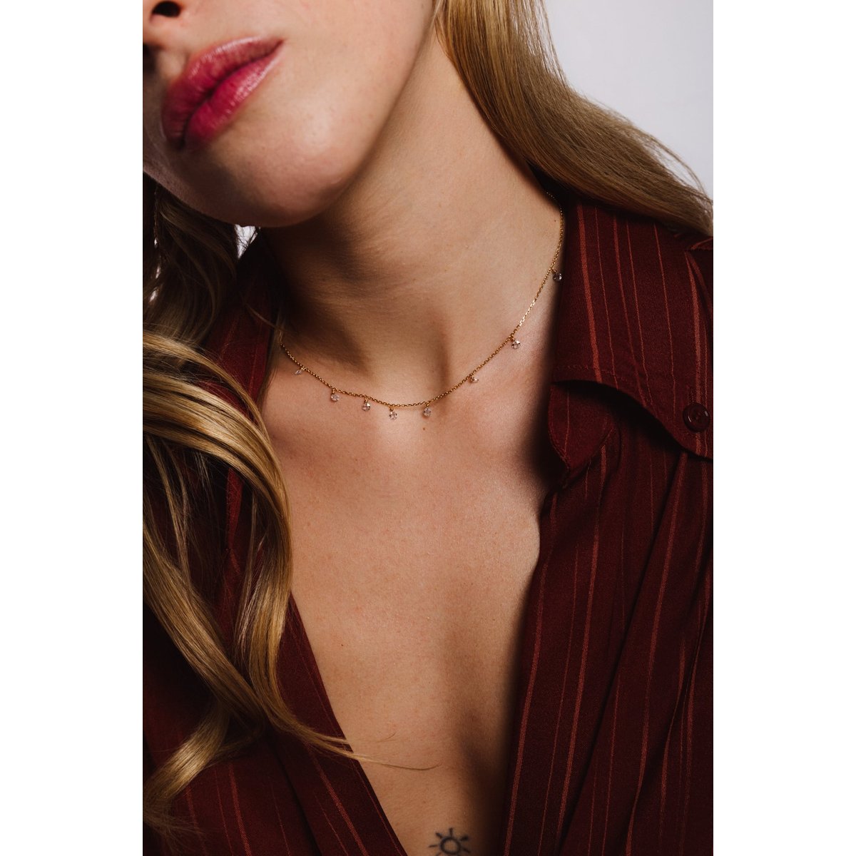 Collier Eloïse - Or 750‰ - Diamant blanc diamant blanc, YAY PARIS
