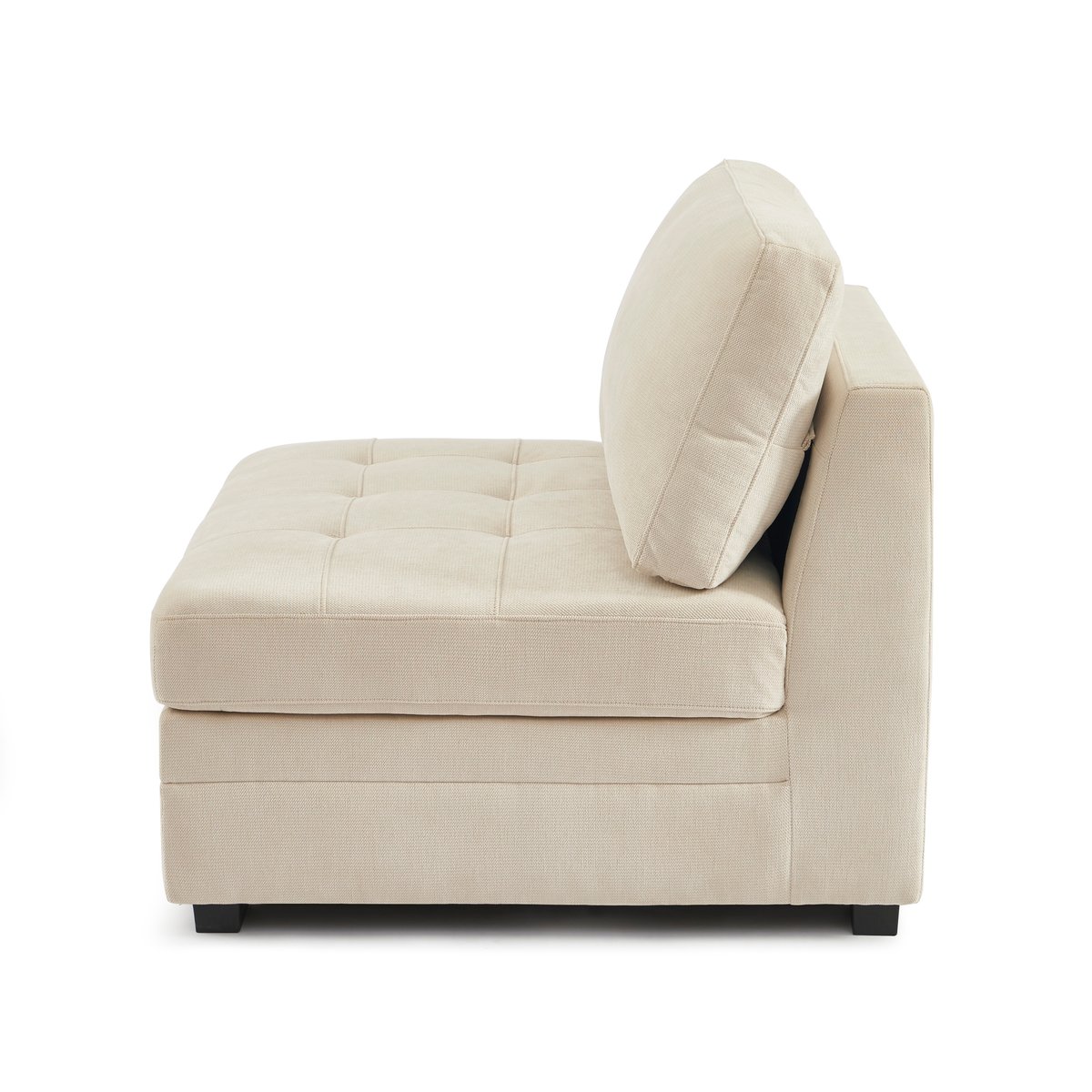 Chauffeuse 1 place en tissu BILLIE beige, SORELH