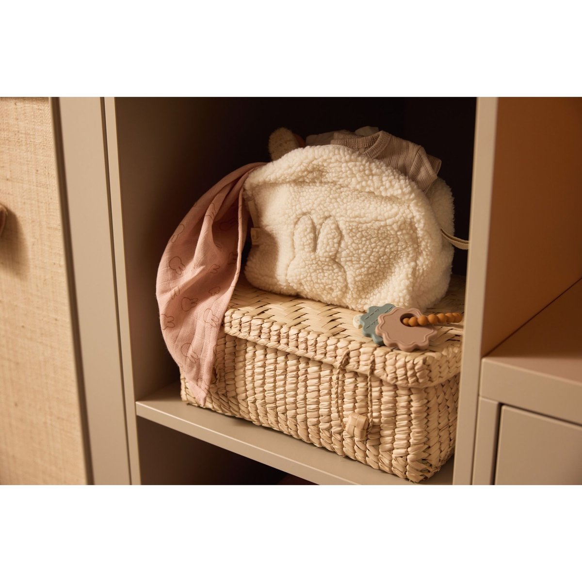 Lot de 3 langes gaze de coton rose, JOLLEIN