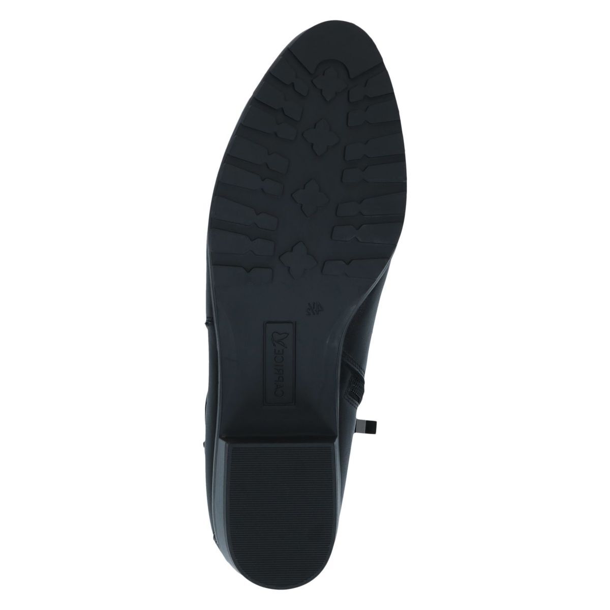 Bottine en cuir noir zèbre, CAPRICE