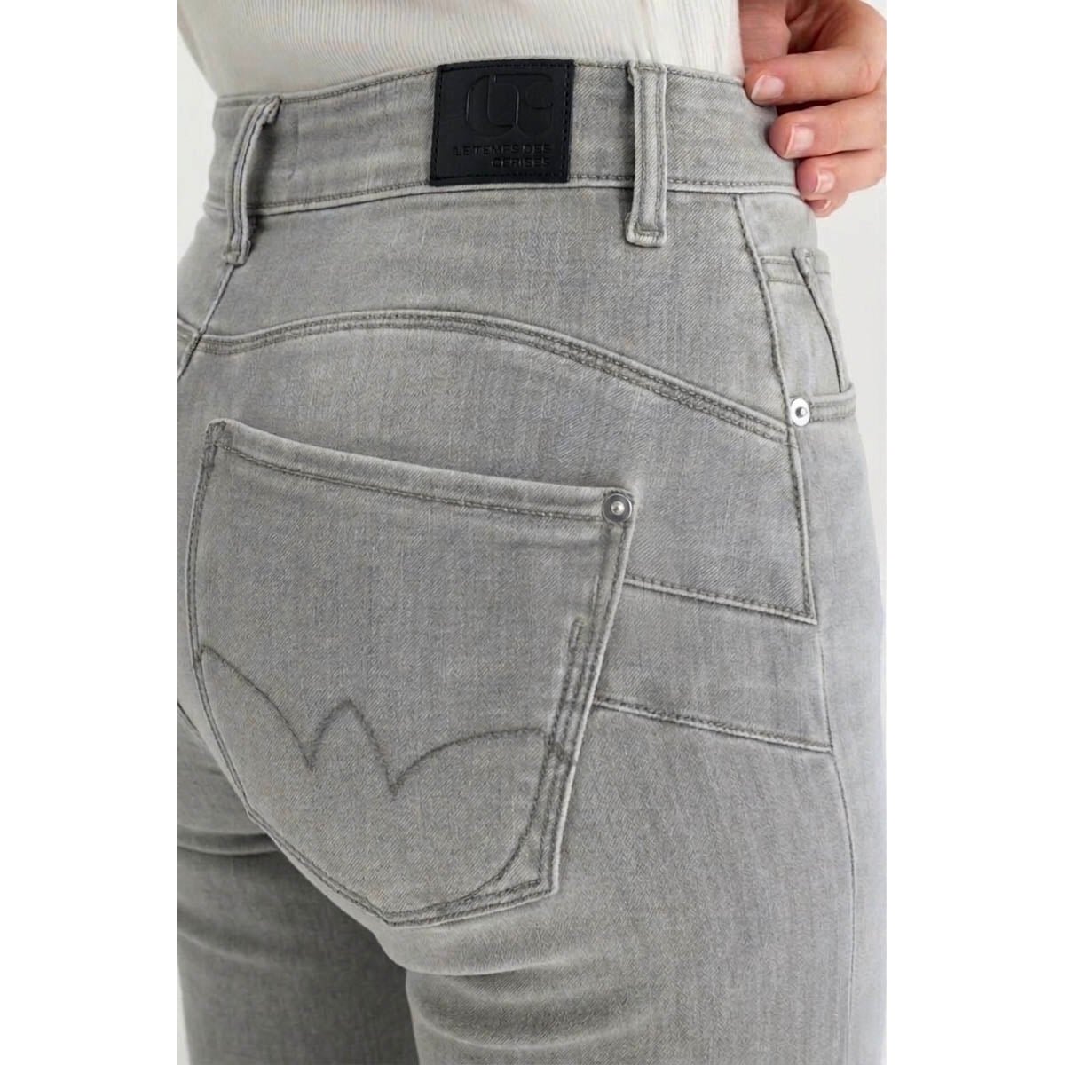 Jeans flare PULP high flare, longueur 34 grey, LE TEMPS DES CERISES