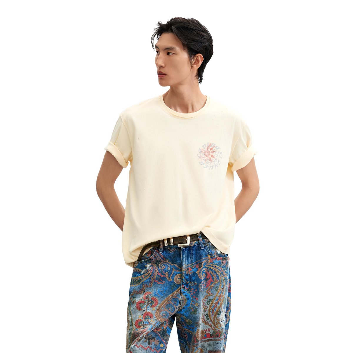 JEAN IMPRIMÉ bleu clair, DESIGUAL