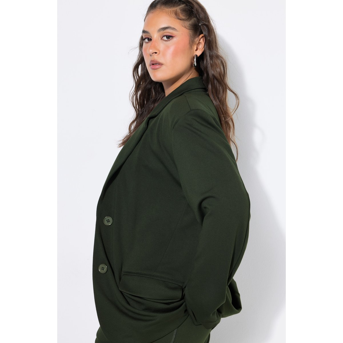 Blazer Punto, coupe oversize olive foncé, STUDIO UNTOLD