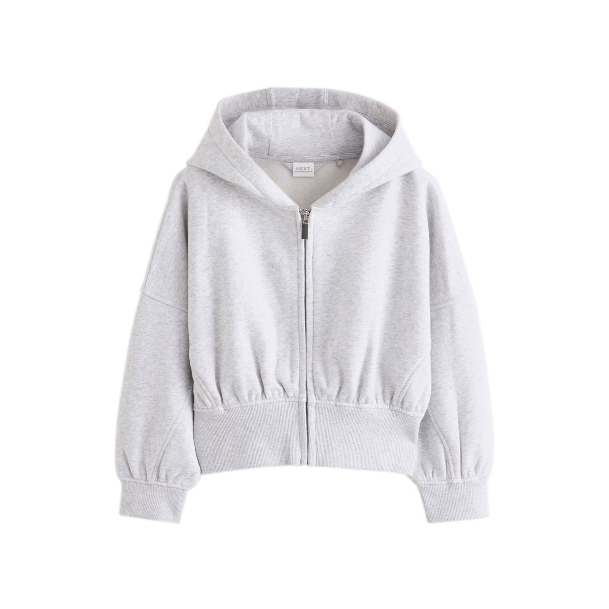 Sweat à capuche zippé gris clair, NEXT
