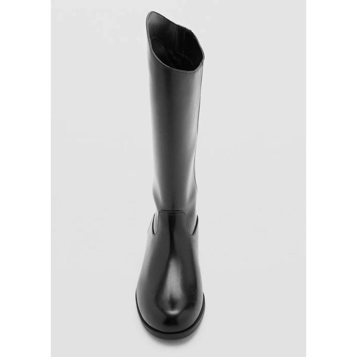 Bottes de cavalière effet cuir noir, MANGO KIDS