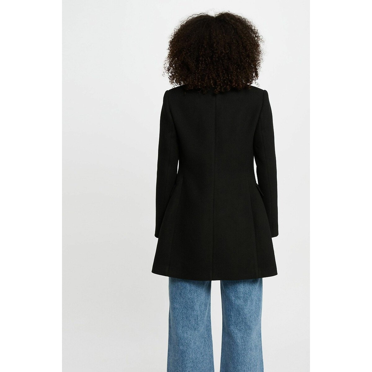 Cappotto di media lunghezza con bottoni nero , MORGAN