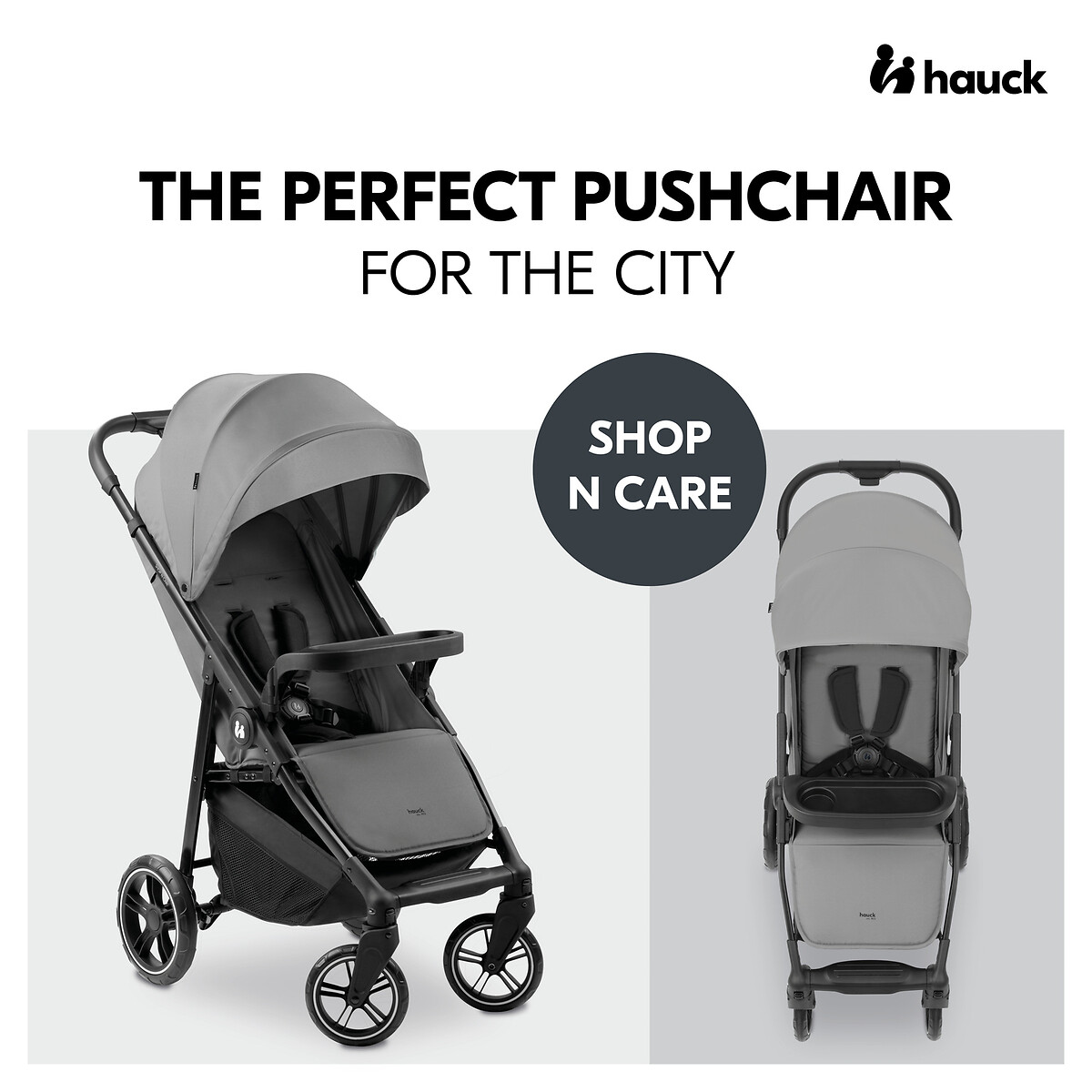Shop N Care Pushchair grey, HAUCK