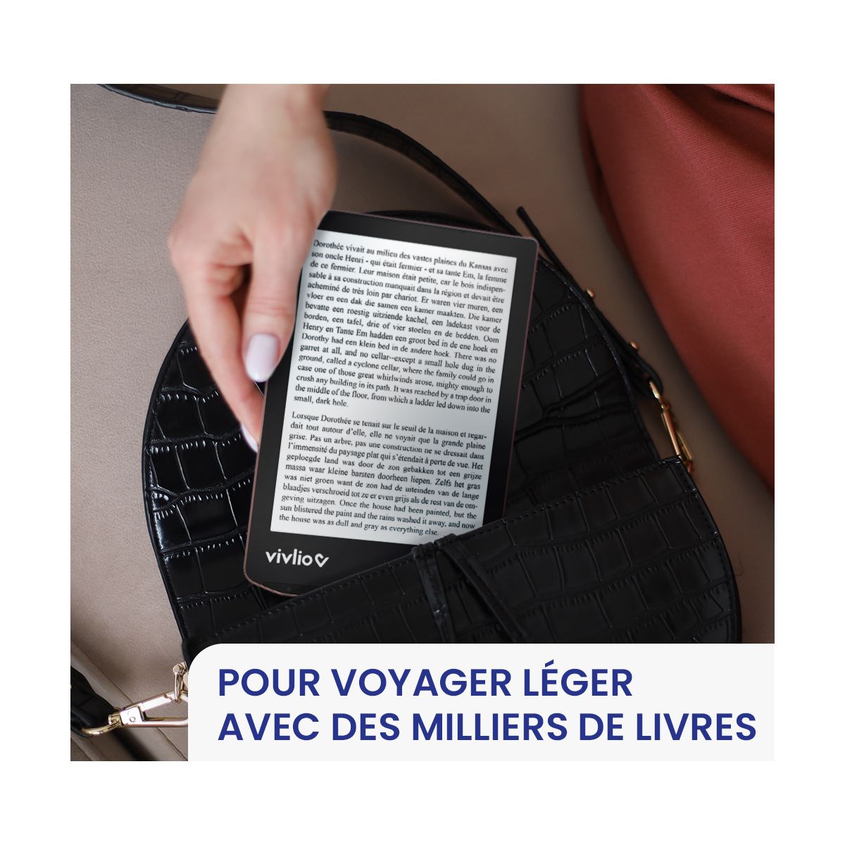 Liseuse eBook LIGHT HD Bronze couleur unique, VIVLIO