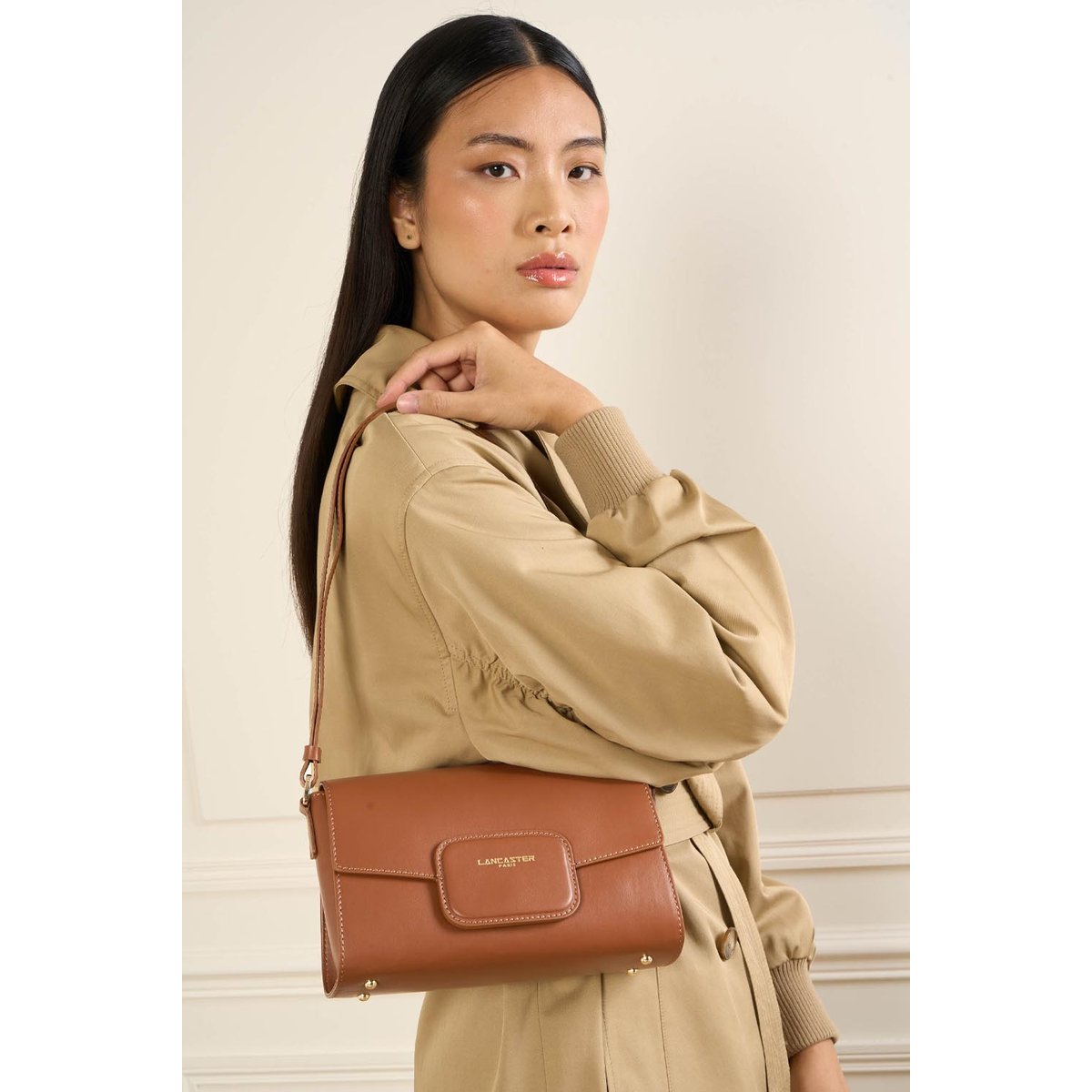Sac trotteur PARIS PAD camel, LANCASTER