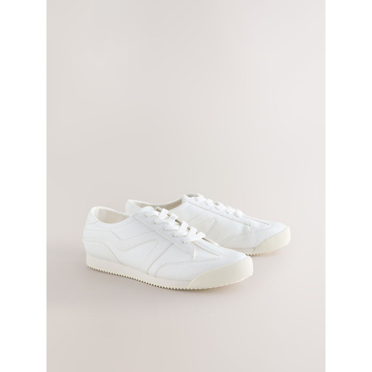 Baskets à lacets et rayures forever comfort® blanc, NEXT