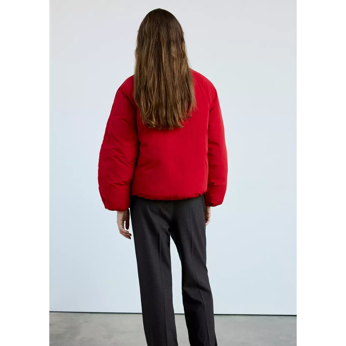 PUFFER COAT ALOE rouge, MANGO