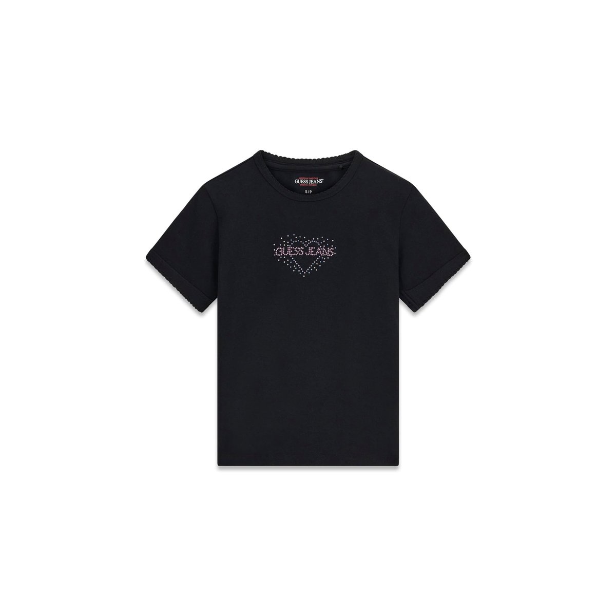 T-Shirt Avec Strass noir, GUESS