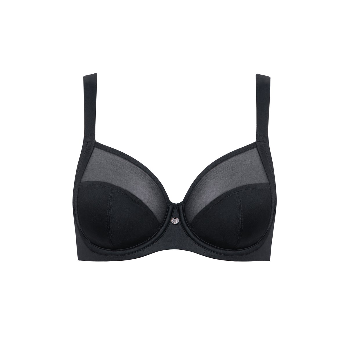 Soutien-gorge armaturé TINA F à H noir, LISCA