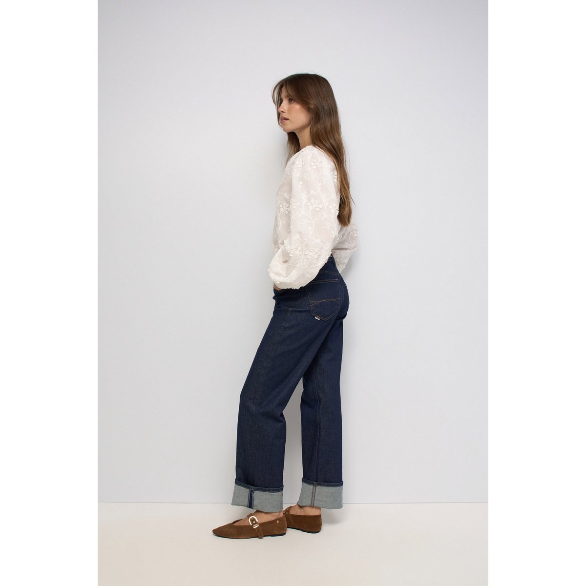 BLOUSE AVEC BRODERIES blanc, SALSA JEANS