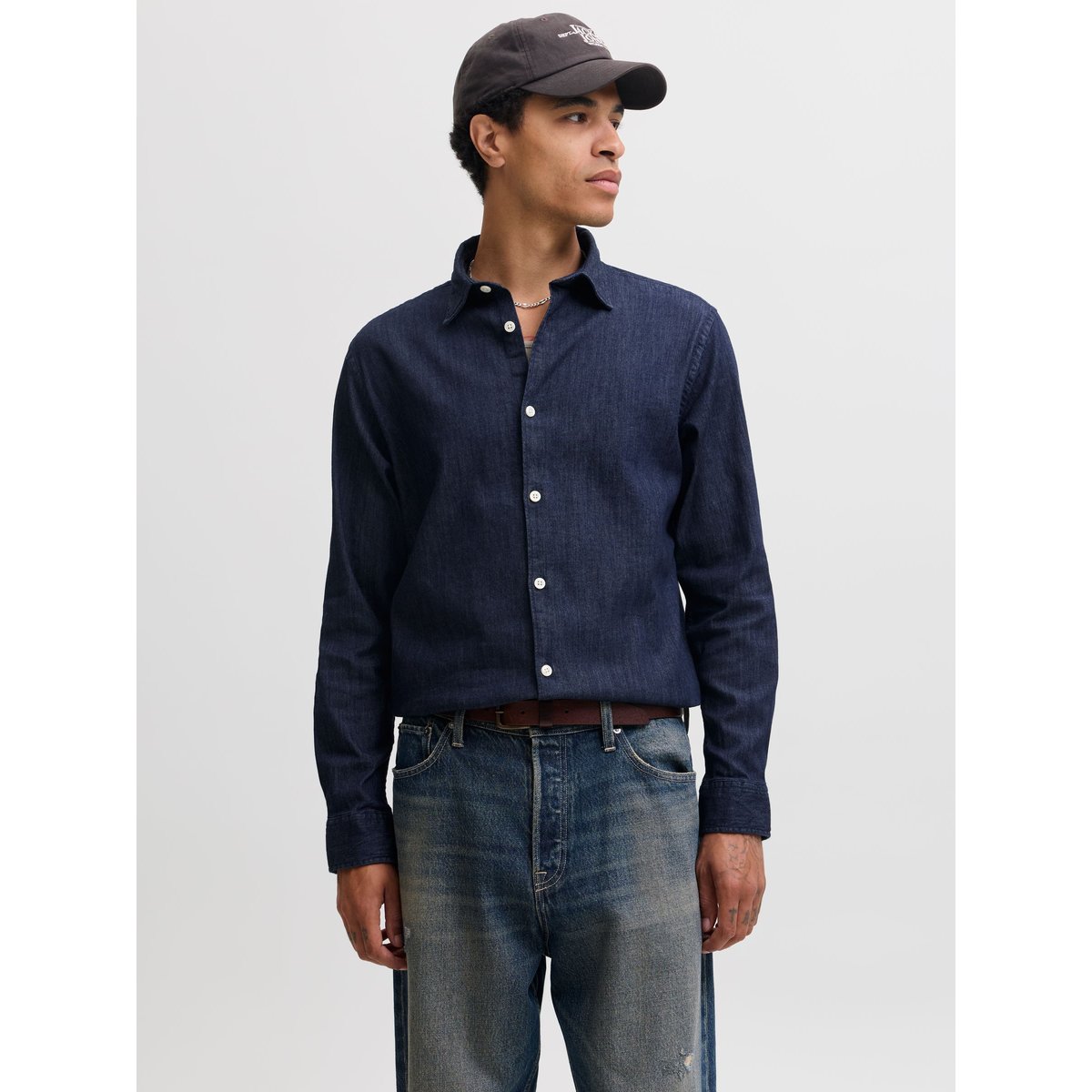 Chemise En Denim medium blue denim, JACK AND JONES PREMIUM