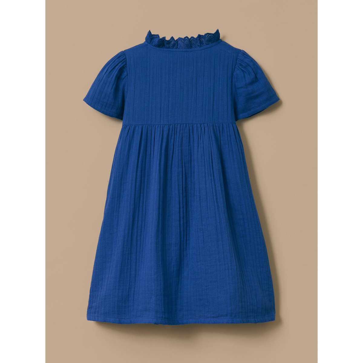 Robe en gaze de coton outremer, CYRILLUS