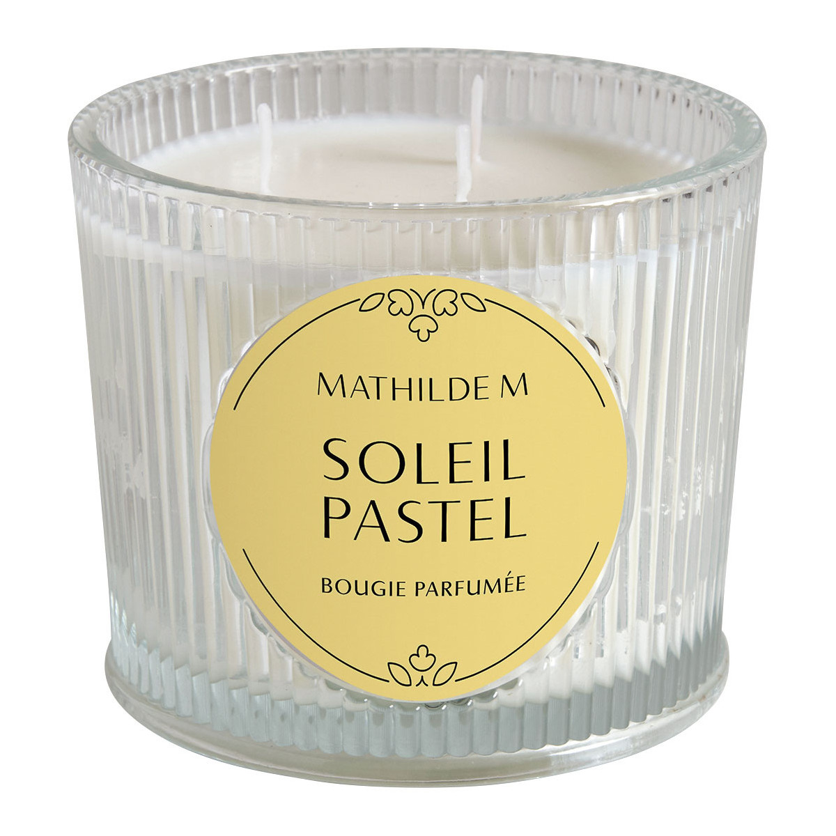 Bougie parfumée 400 g - Soleil Pastel transparent, MATHILDE M