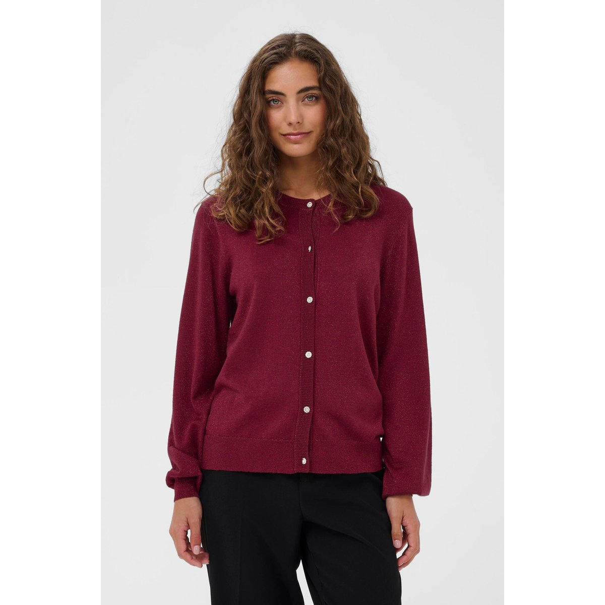 Pullover tricoté rouge zinfandel, CULTURE