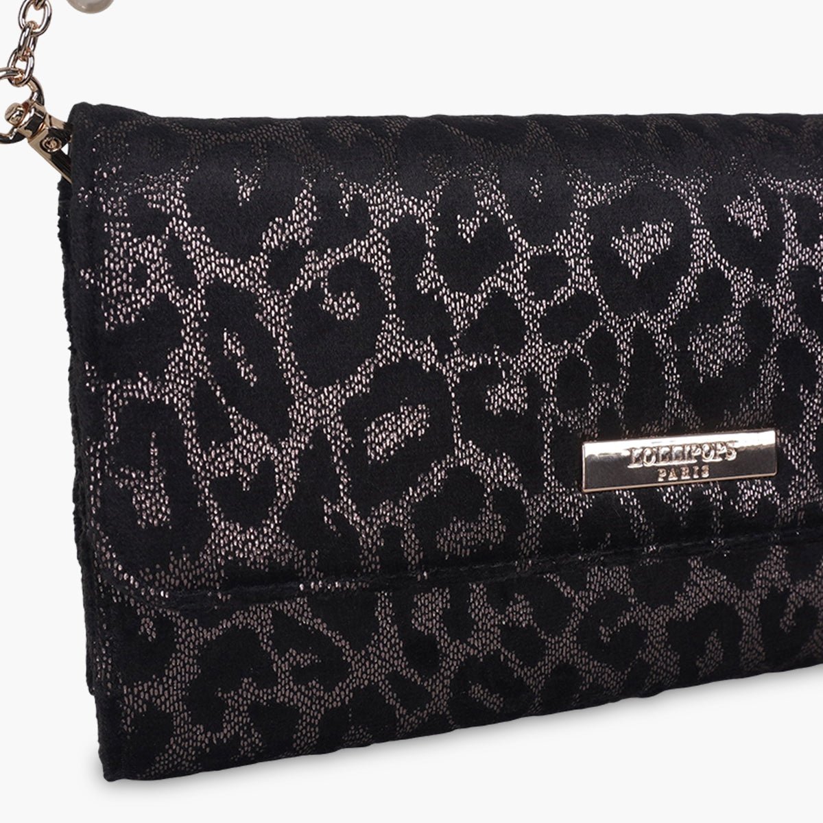 Pochette léopard Terry doré, LOLLIPOPS