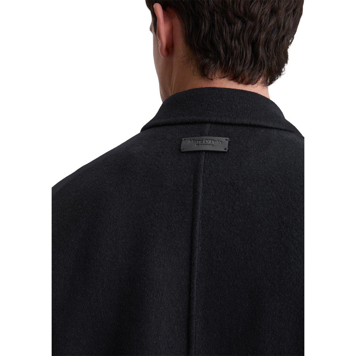 Manteau en laine Travel Collection en double face exclusif bleu foncé, MARC O'POLO