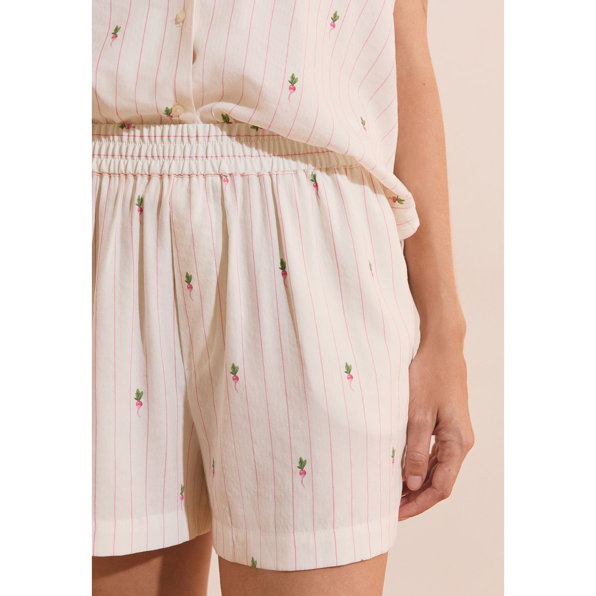 Short de pyjama à motifs THRYSE blanc, ETAM