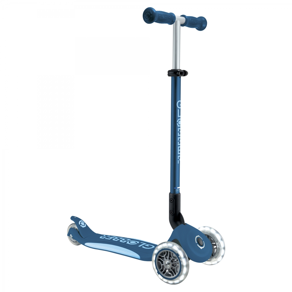 Trottinette ELITE LIGHTS bleu pétrole, GLOBBER