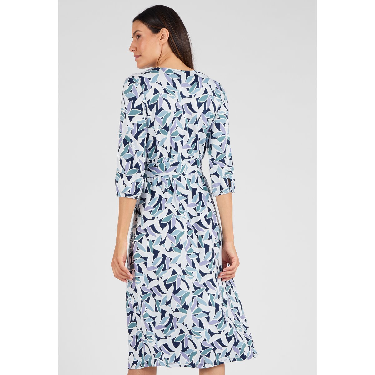 Robe en maille chaude vert feuillage, DAMART