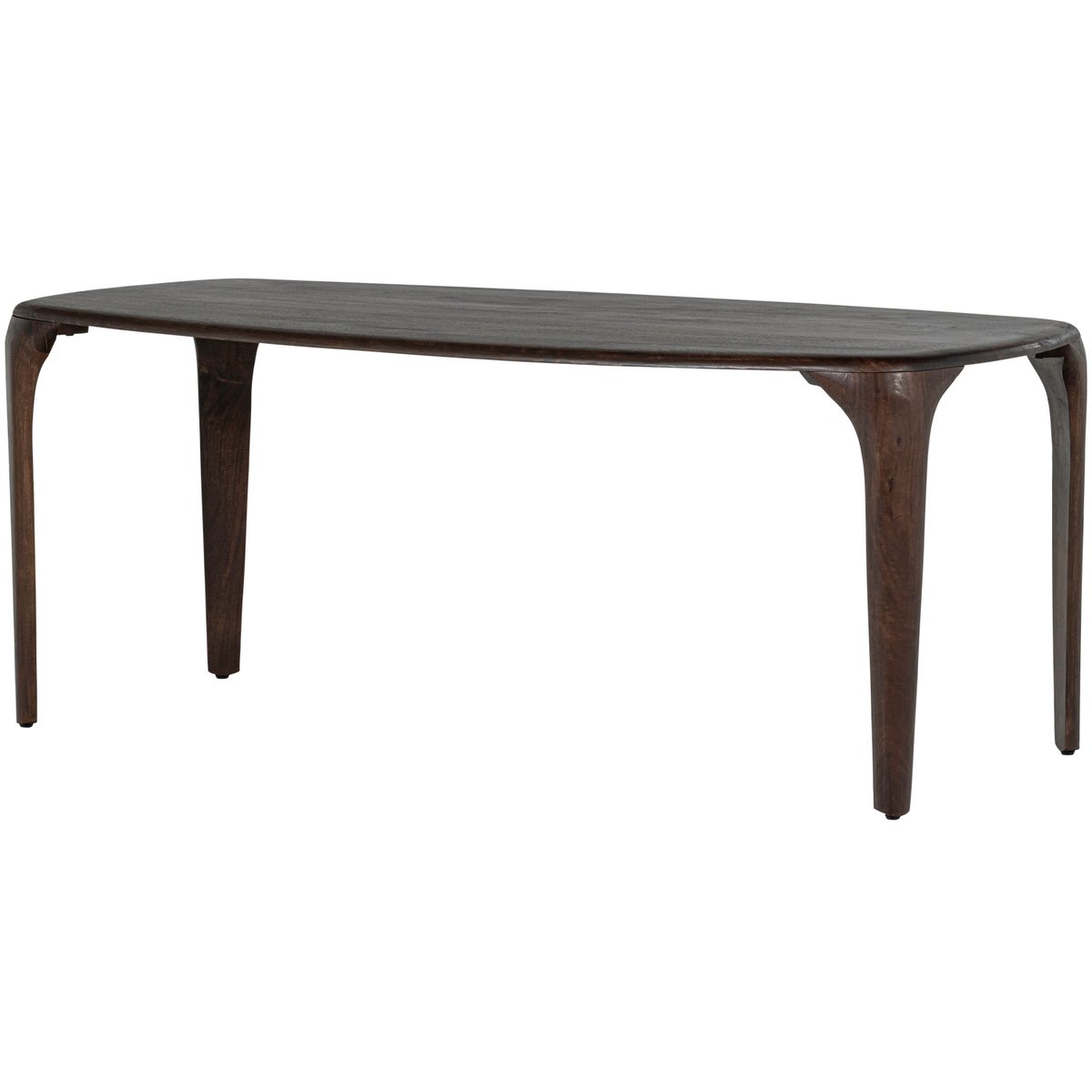 Table à manger en manguier 6 personnes FIORE brun foncé, WOOOD