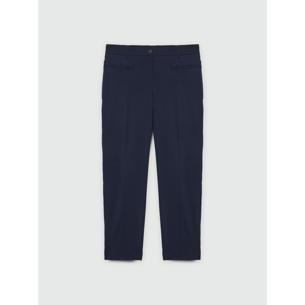 Pantalon droit en viscose LENZING™ ECOVERO™ bleu, FIORELLA RUBINO