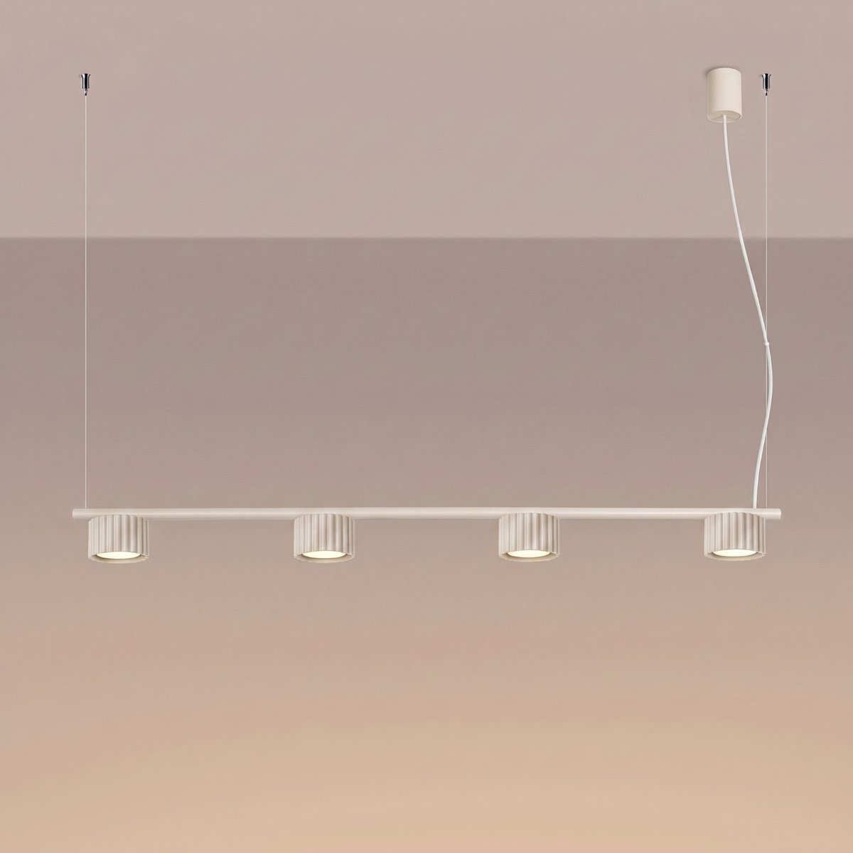Lustre Aluminium Beige Gx53 4 AURA beige, EDEN
