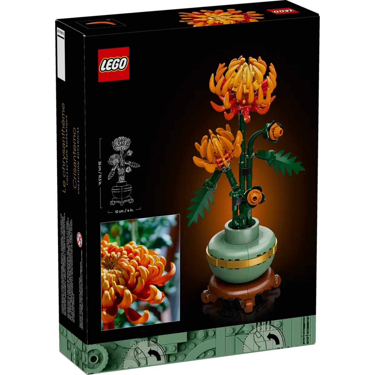LEGO Icons - Set de Construction Chrysanthème 10368 - Décoration Florale pour Adultes multicolore, LEGO