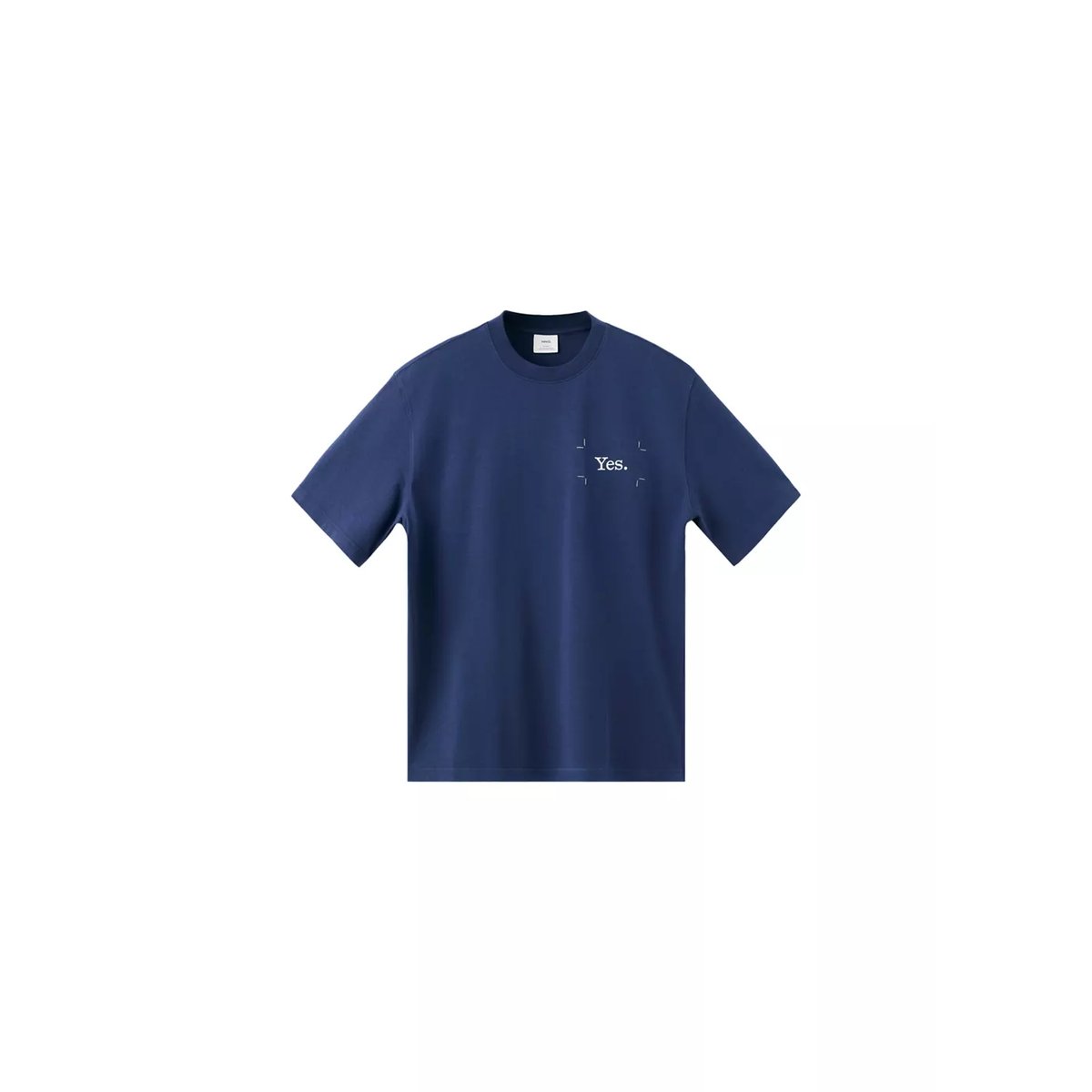 T-shirt 100 % coton imprimé bleu encre, MANGO MAN