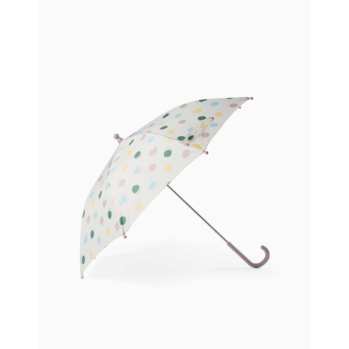 Parapluie automatique avec motif à pois mauve clair, ZIPPY