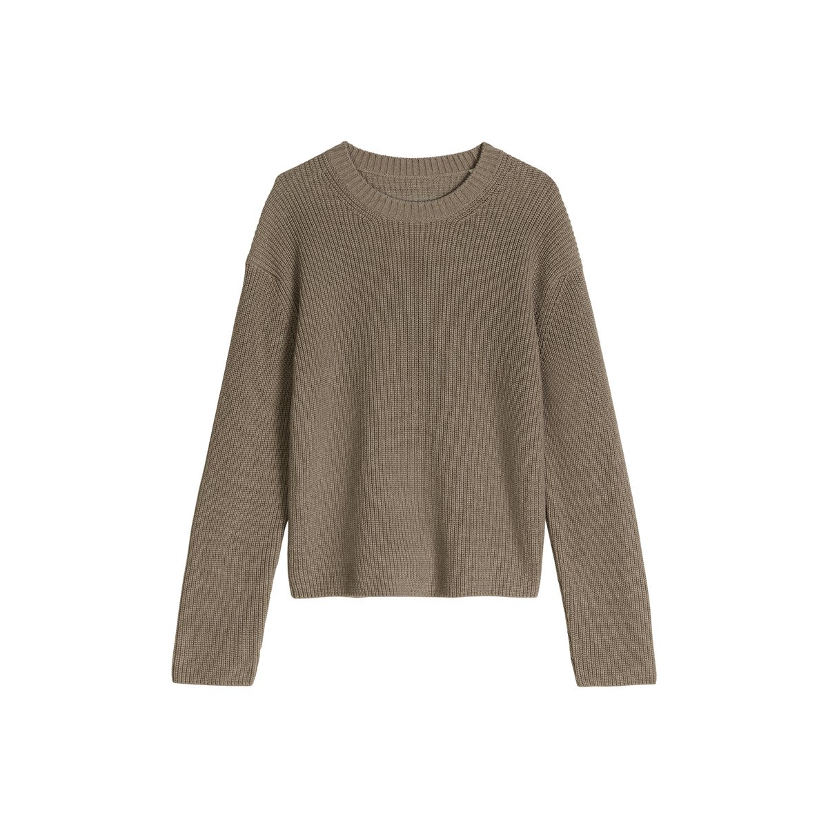 Pull en vrac en coton organique lourd beige, MARC O'POLO