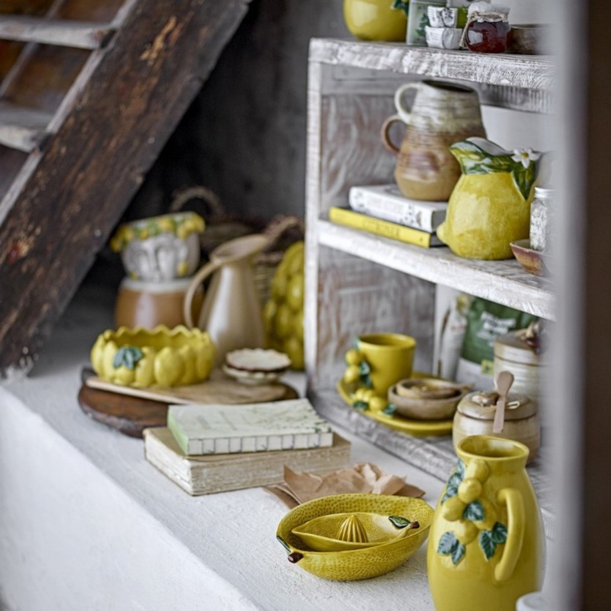 Tasse grès citrons LIMONE jaune, BLOOMINGVILLE