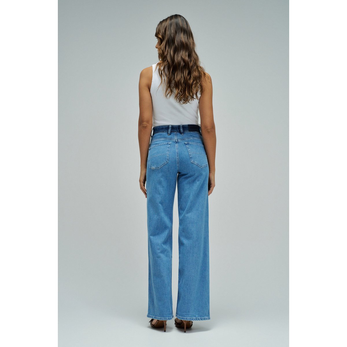 JEAN FAITH PUSH IN WIDE bleu, SALSA JEANS