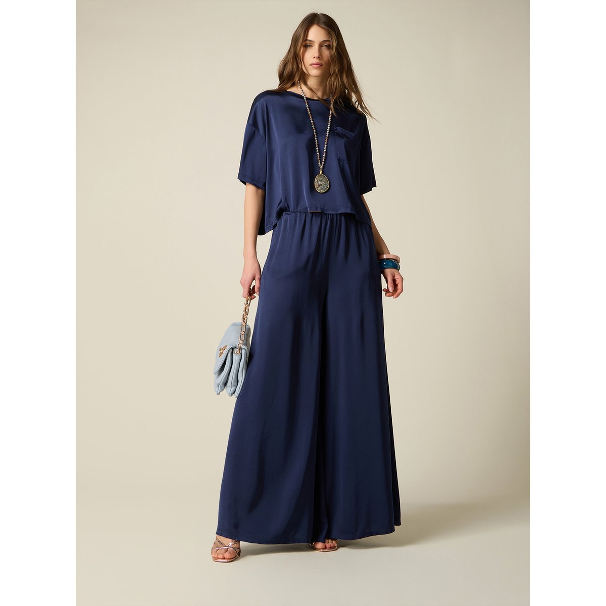 Pantalon palazzo rose, OLTRE