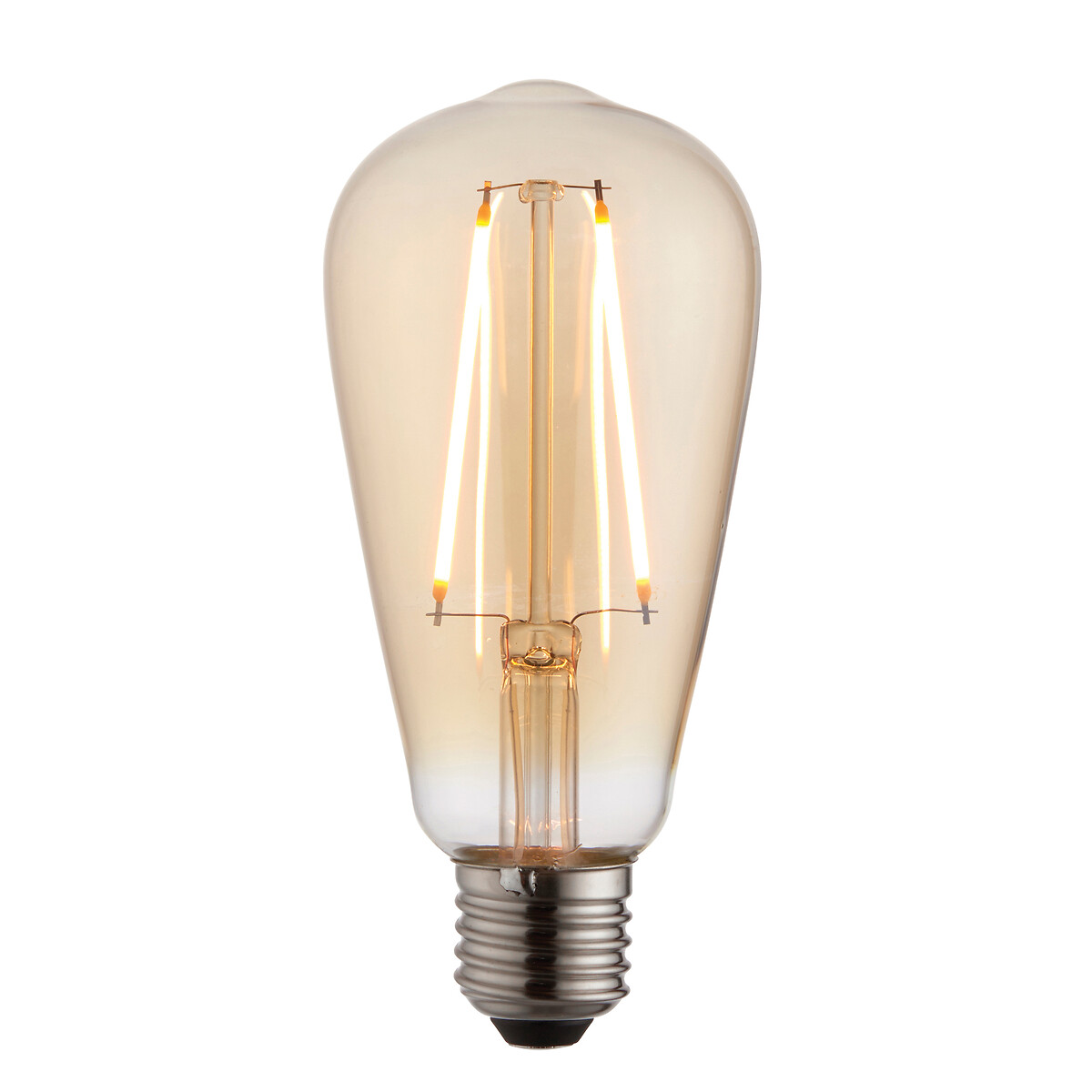 E27 2W LED Filament Pear Bulb in Warm White brown              , ÉDITÉ
