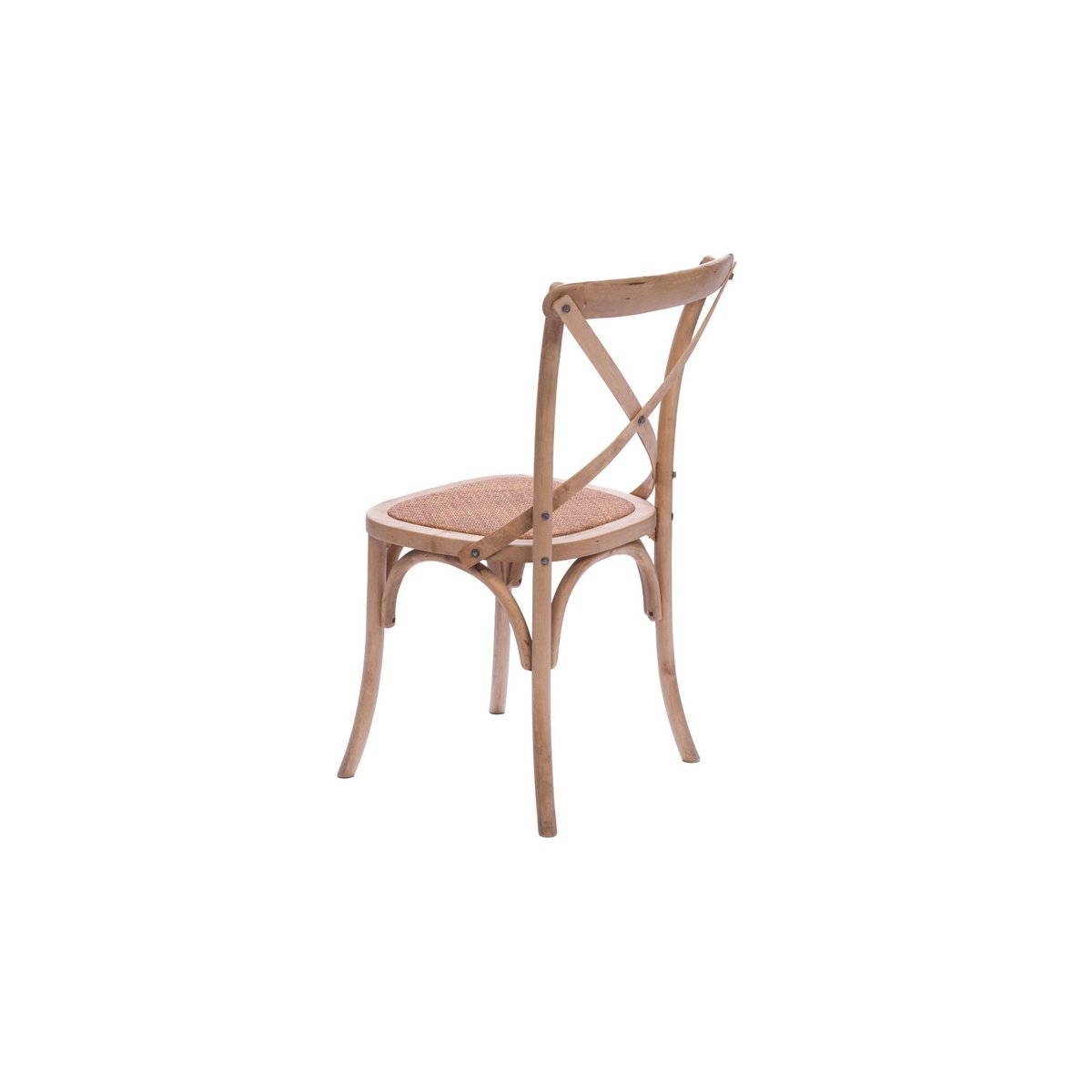 Chaises bistrot en bois massif naturel (lot de 2) - ESTAMINET bois clair, HELLIN, DEPUIS 1862